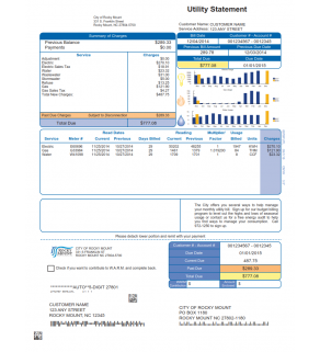 Utility, City Water Bill #22